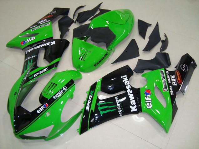 Kawasaki ZX6R 2005-2006 - Verde Monster Kawasaki ZX6R 2005-2006 - Verde Monster