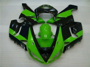 Kawasaki ZX6R 2005-2006 - Verde Preto