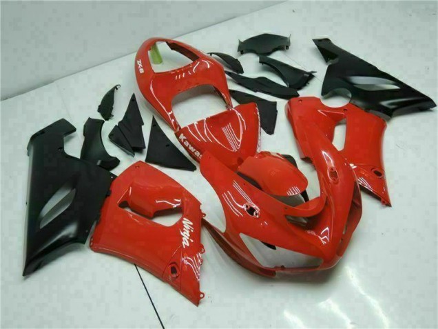 Kawasaki ZX6R 2005-2006 - Vermelho