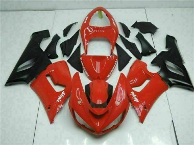 Kawasaki ZX6R 2005-2006 - Vermelho