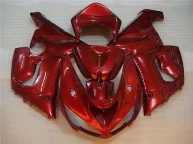 Kawasaki ZX6R 2005-2006 - Vermelho