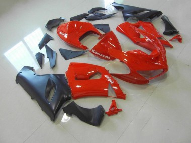 Kawasaki ZX6R 2005-2006 - Vermelho & Preto Fosco