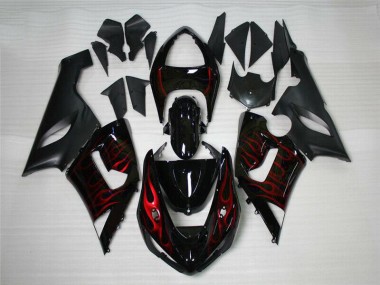 Kawasaki ZX6R 2005-2006 - Vermelho Preto