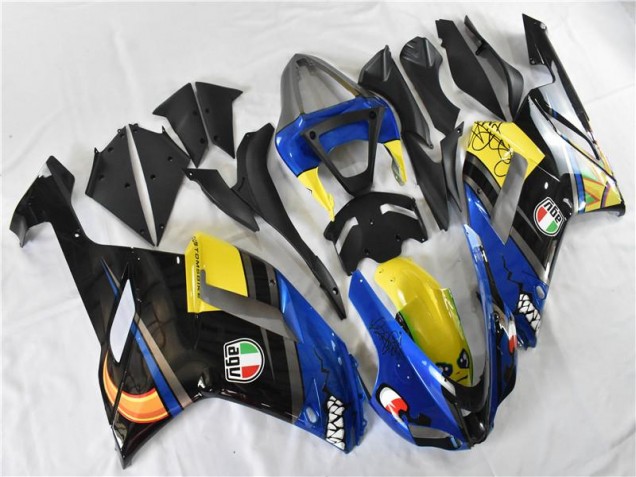 Kawasaki ZX6R 2007-2008 - Azul Tubarão