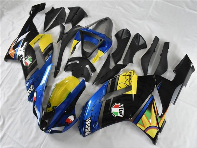 Kawasaki ZX6R 2007-2008 - Azul Tubarão