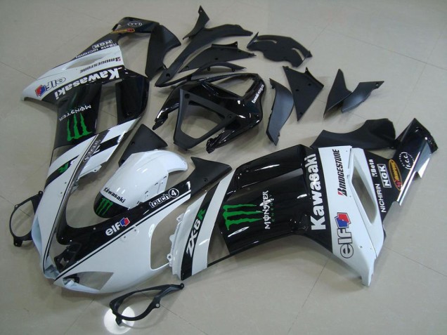 Kawasaki ZX6R 2007-2008 - Branco Monster