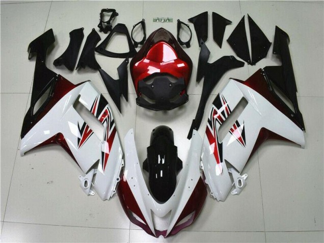 Kawasaki ZX6R 2007-2008 - Branco Preto Vermelho