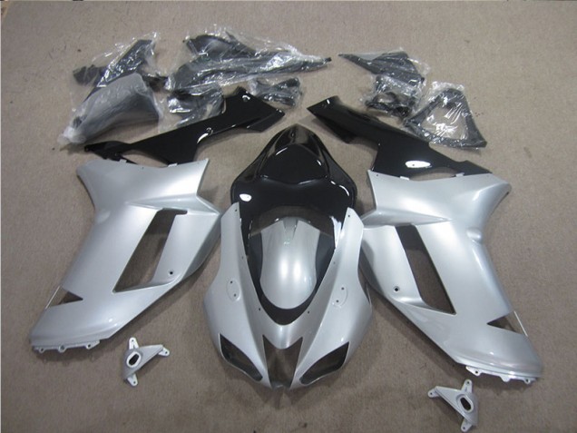 Kawasaki ZX6R 2007-2008 - Prata Preto Kawasaki ZX6R 2007-2008 - Prata Preto