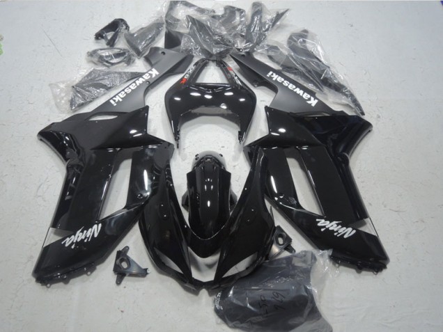 Kawasaki ZX6R 2007-2008 - Preto Branco Ninja