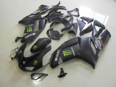 Kawasaki ZX6R 2007-2008 - Preto Fosco Monster