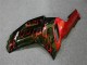 Kawasaki ZX6R 2007-2008 - Preto Vermelho Chama