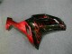 Kawasaki ZX6R 2007-2008 - Preto Vermelho Chama
