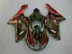Kawasaki ZX6R 2007-2008 - Preto Vermelho Chama