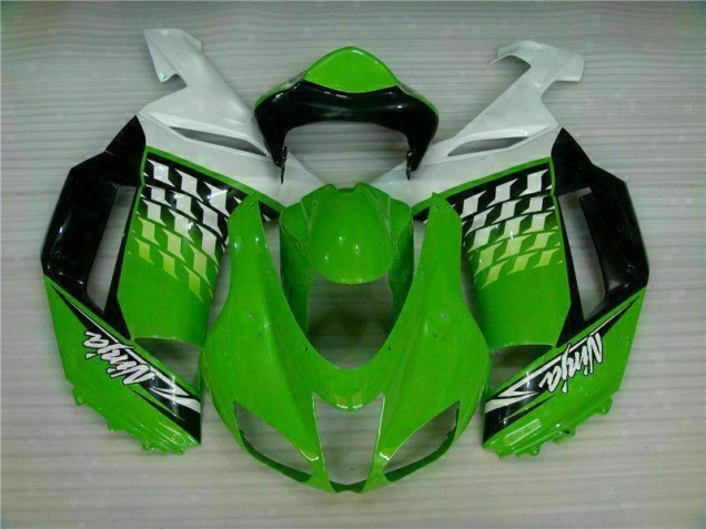 Kawasaki ZX6R 2007-2008 - Verde Branco Ninja