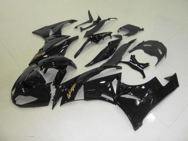 Kawasaki ZX6R 2009-2012 - Preto & Ouro Adesivo