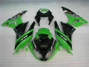Kawasaki ZX6R 2009-2012 - Preto Verde