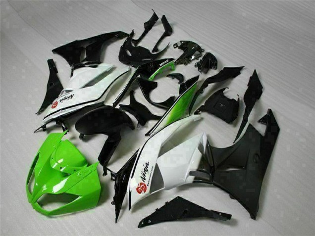 Kawasaki ZX6R 2009-2012 - Verde Preto Branco 25