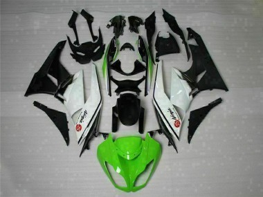 Kawasaki ZX6R 2009-2012 - Verde Preto Branco 25