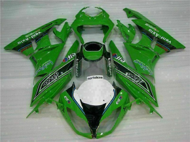 Kawasaki ZX6R 2009-2012 - Verde Preto LeoVince