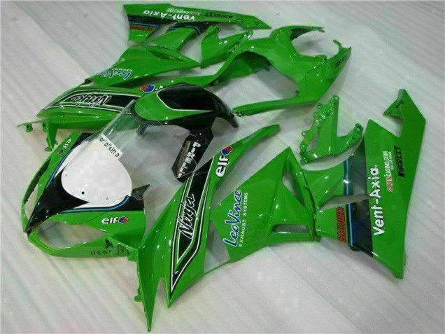 Kawasaki ZX6R 2009-2012 - Verde Preto LeoVince