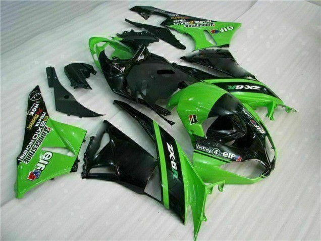 Kawasaki ZX6R 2009-2012 - Verde Preto