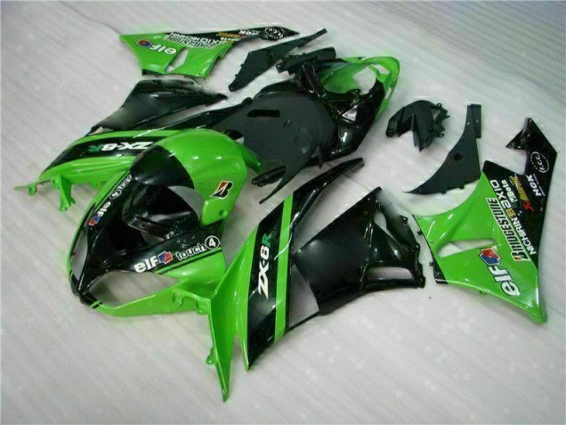 Kawasaki ZX6R 2009-2012 - Verde Preto