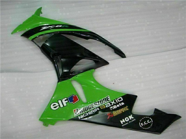 Kawasaki ZX6R 2009-2012 - Verde Preto