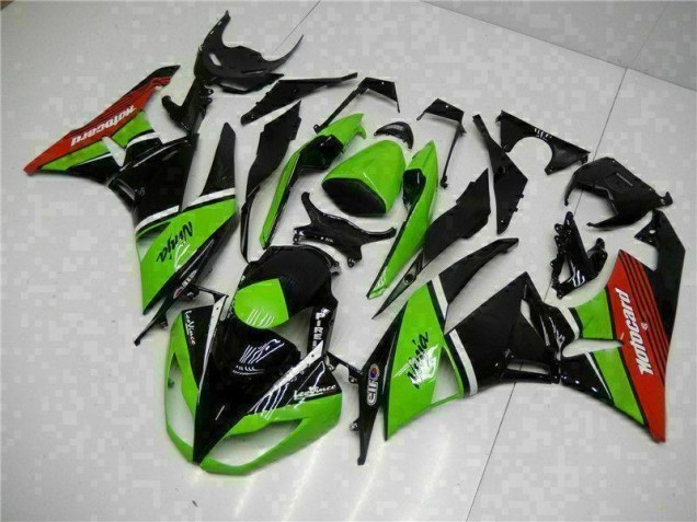 Kawasaki ZX6R 2009-2012 - Verde Preto Vermelho