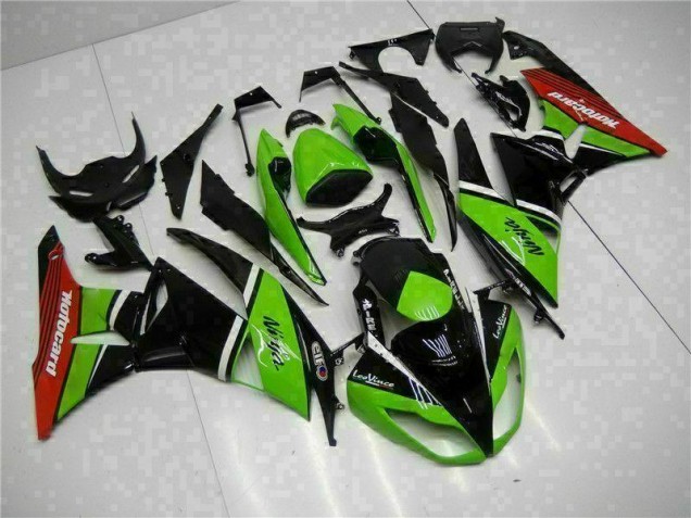 Kawasaki ZX6R 2009-2012 - Verde Preto Vermelho
