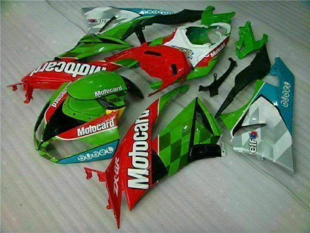 Kawasaki ZX6R 2009-2012 - Vermelho Verde Motocard
