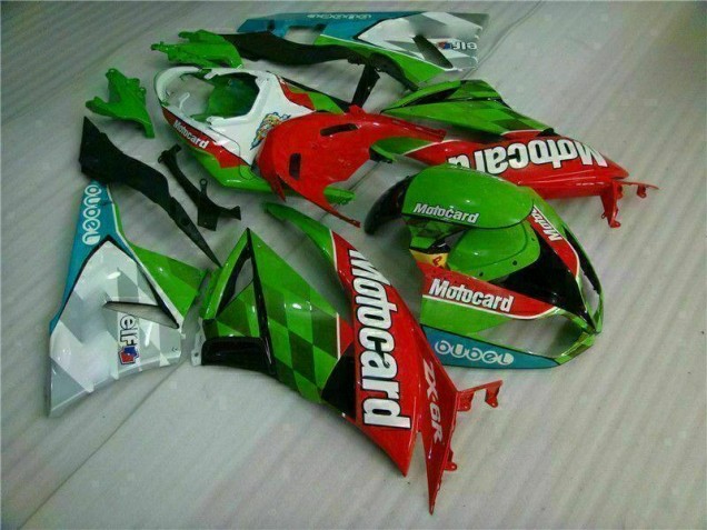Kawasaki ZX6R 2009-2012 - Vermelho Verde Motocard