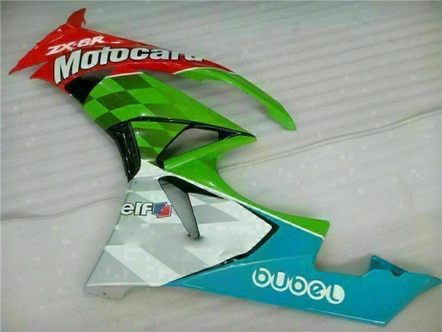 Kawasaki ZX6R 2009-2012 - Vermelho Verde Motocard