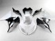 Kawasaki ZX6R 2013-2018 - Branco Preto Kawasaki ZX6R 2013-2018 - Branco Preto