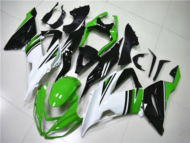 Kawasaki ZX6R 2013-2018 - Verde Branco Preto