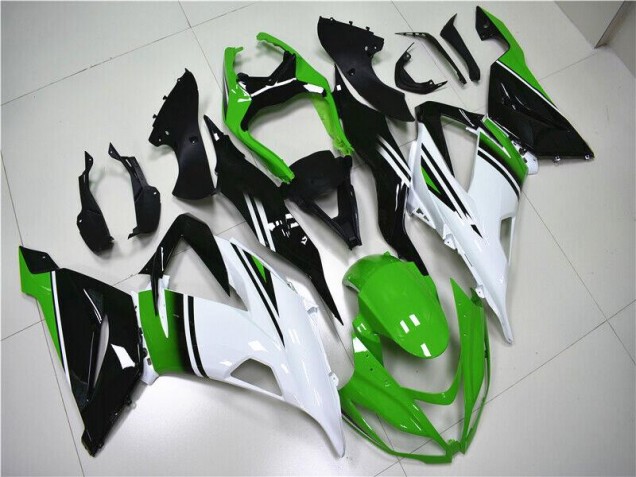 Kawasaki ZX6R 2013-2018 - Verde Branco Preto