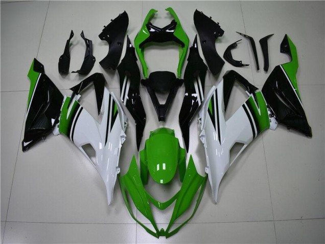 Kawasaki ZX6R 2013-2018 - Verde Branco Preto