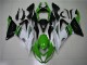 Kawasaki ZX6R 2013-2018 - Verde Branco Preto