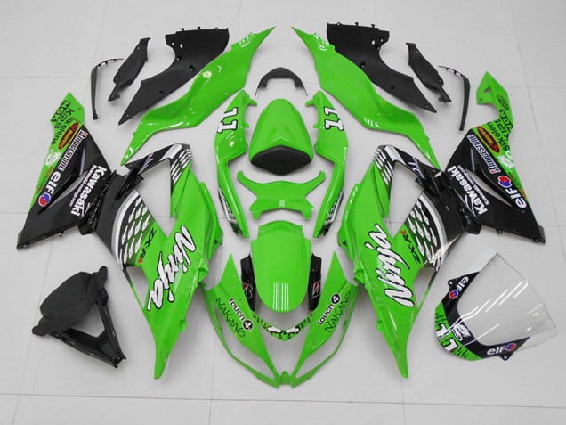 Kawasaki ZX6R 2013-2018 - Verde Preto 11