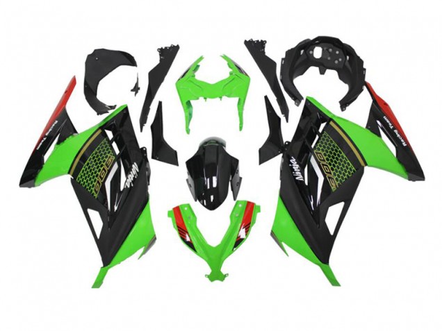 Kawasaki ZX6R 2013-2018 - Verde Preto Kawasaki ZX6R 2013-2018 - Verde Preto
