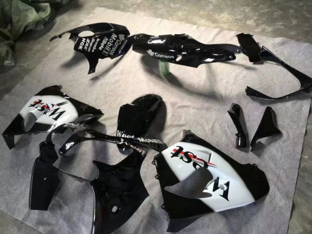 Kawasaki ZX9R 2000-2001 - Preto Brilhante Branco Kawasaki ZX9R 2000-2001 - Preto Brilhante Branco