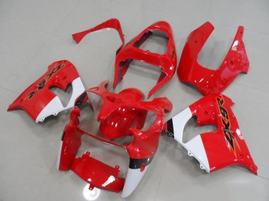 Kawasaki ZX9R 2000-2001 - Vermelho & Branco