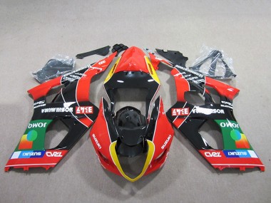 Suzuki GSXR 1000 K3 2003-2004 - Vermelho Verde Preto