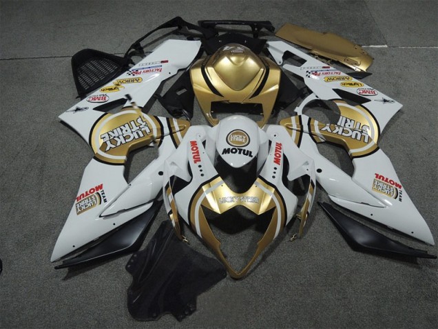 Suzuki GSXR 1000 K5 2005-2006 - Branco Ouro Lucky Strike Motul