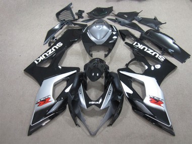 Suzuki GSXR 1000 K5 2005-2006 - Preto Branco Decalque