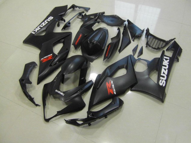 Suzuki GSXR 1000 K5 2005-2006 - Preto Fosco & Branco Decalques