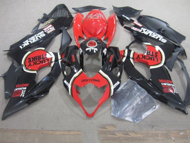 Suzuki GSXR 1000 K5 2005-2006 - Preto Lucky Strike Vermelho Motul