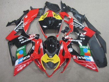Suzuki GSXR 1000 K5 2005-2006 - Preto Vermelho Amarelo