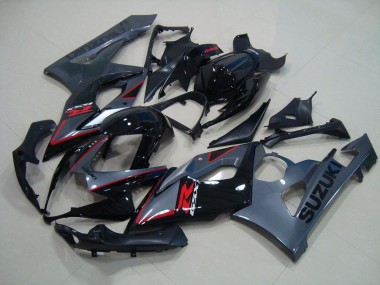 Suzuki GSXR 1000 K5 2005-2006 - Preto Vermelho Decalques