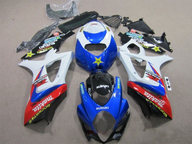 Suzuki GSXR 1000 K7 2007-2008 - Azul Branco Rockstar Suzuki GSXR 1000 K7 2007-2008 - Azul Branco Rockstar