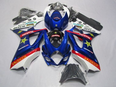 Suzuki GSXR 1000 K7 2007-2008 - Azul Vermelho Rockstar